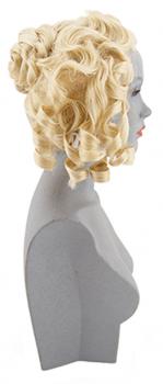 Hairstyle of a Lady during Barok times, custom made wig
